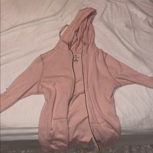 Pink zip up.